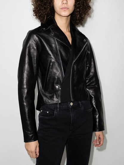 Saige Leather Biker Jacket