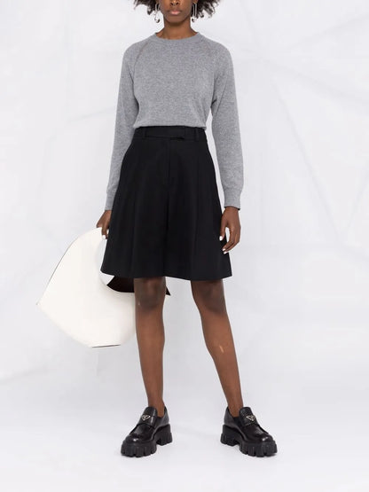 Long-Sleeved Cashmere Pullover