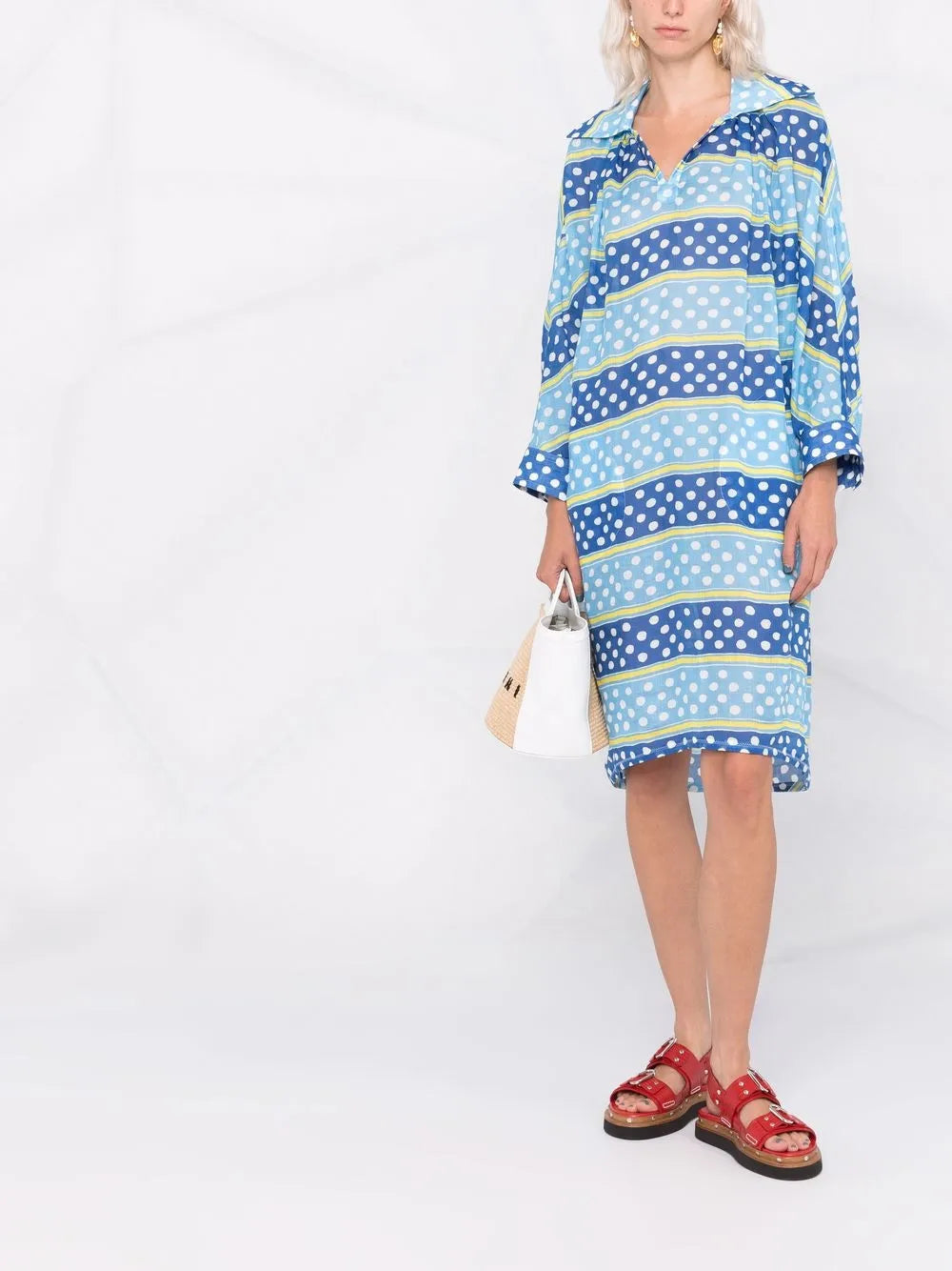 Striped Polka Dot Dress