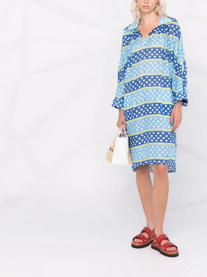 Striped Polka Dot Dress