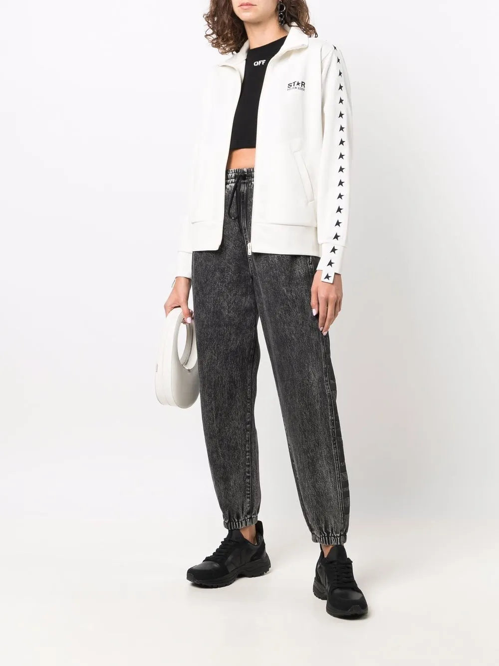 Star-Print Sweat Jacket