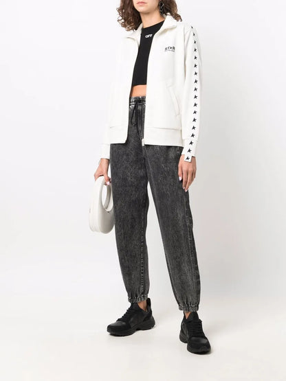 Star-Print Sweat Jacket