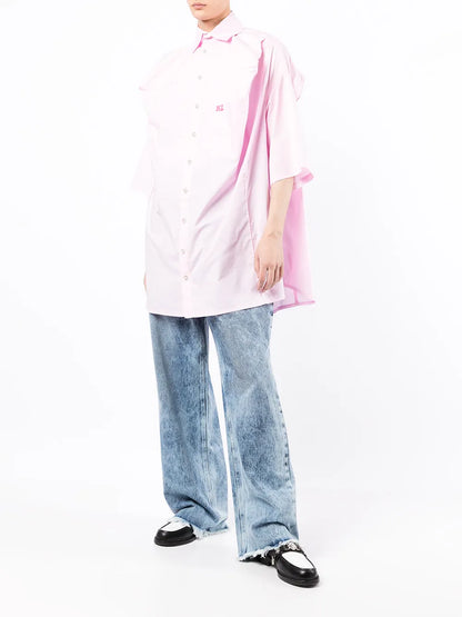 Logo-Embroidered Boxy Shirt