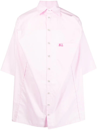 Logo-Embroidered Boxy Shirt