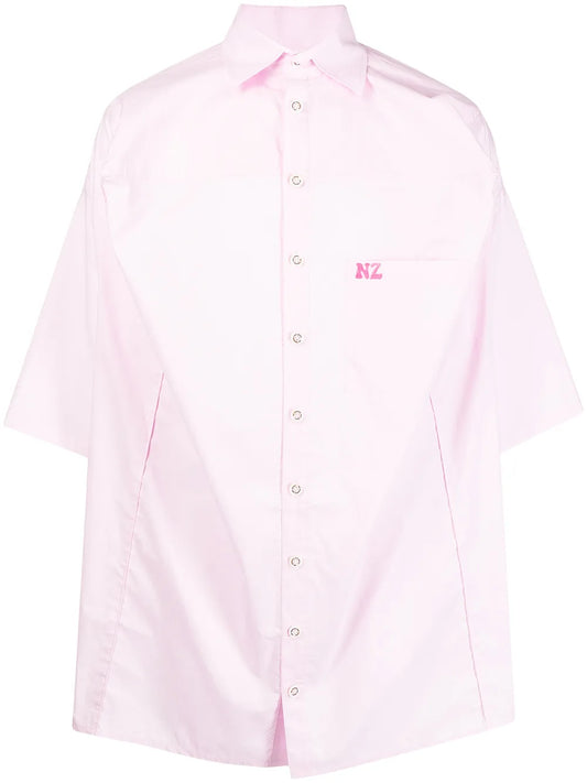 Logo-Embroidered Boxy Shirt