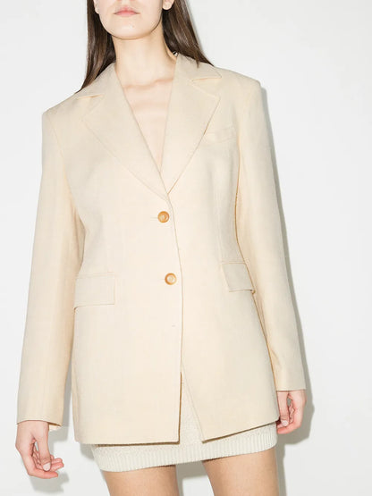 Manouk Single-Breasted Blazer