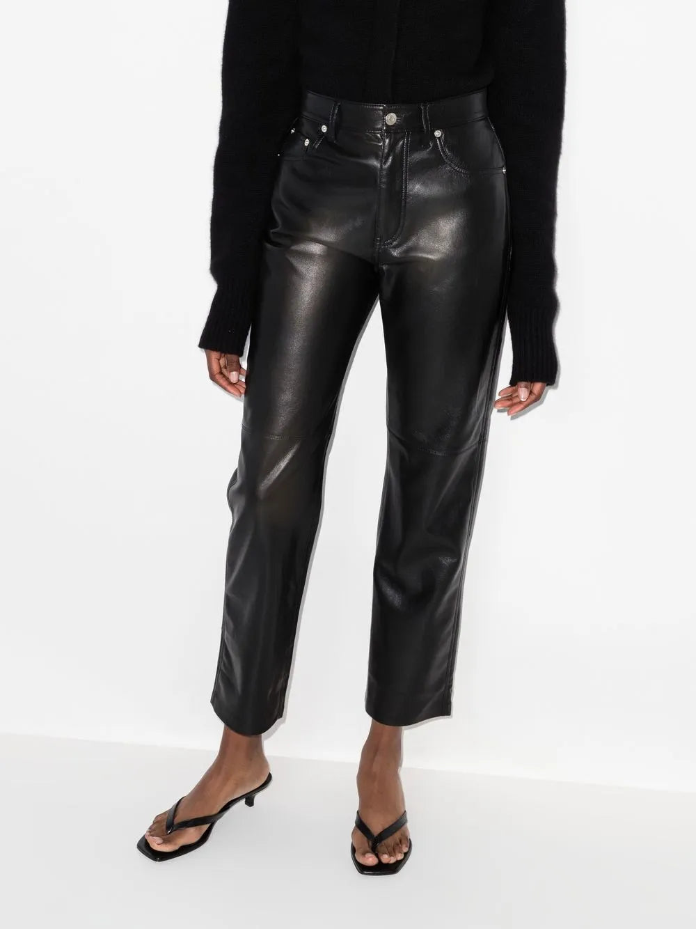 Cropped Flared Trousers