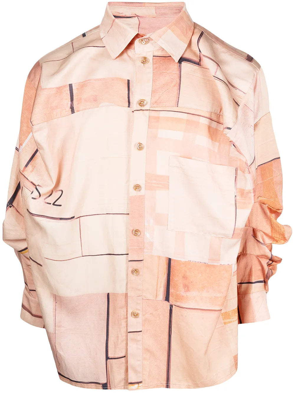 Graphic-Print Box Shirt