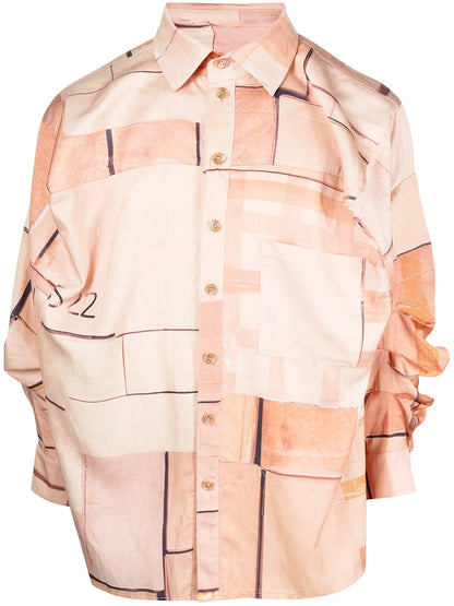 Graphic-Print Box Shirt