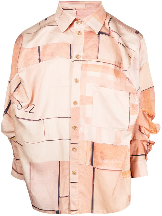 Graphic-Print Box Shirt
