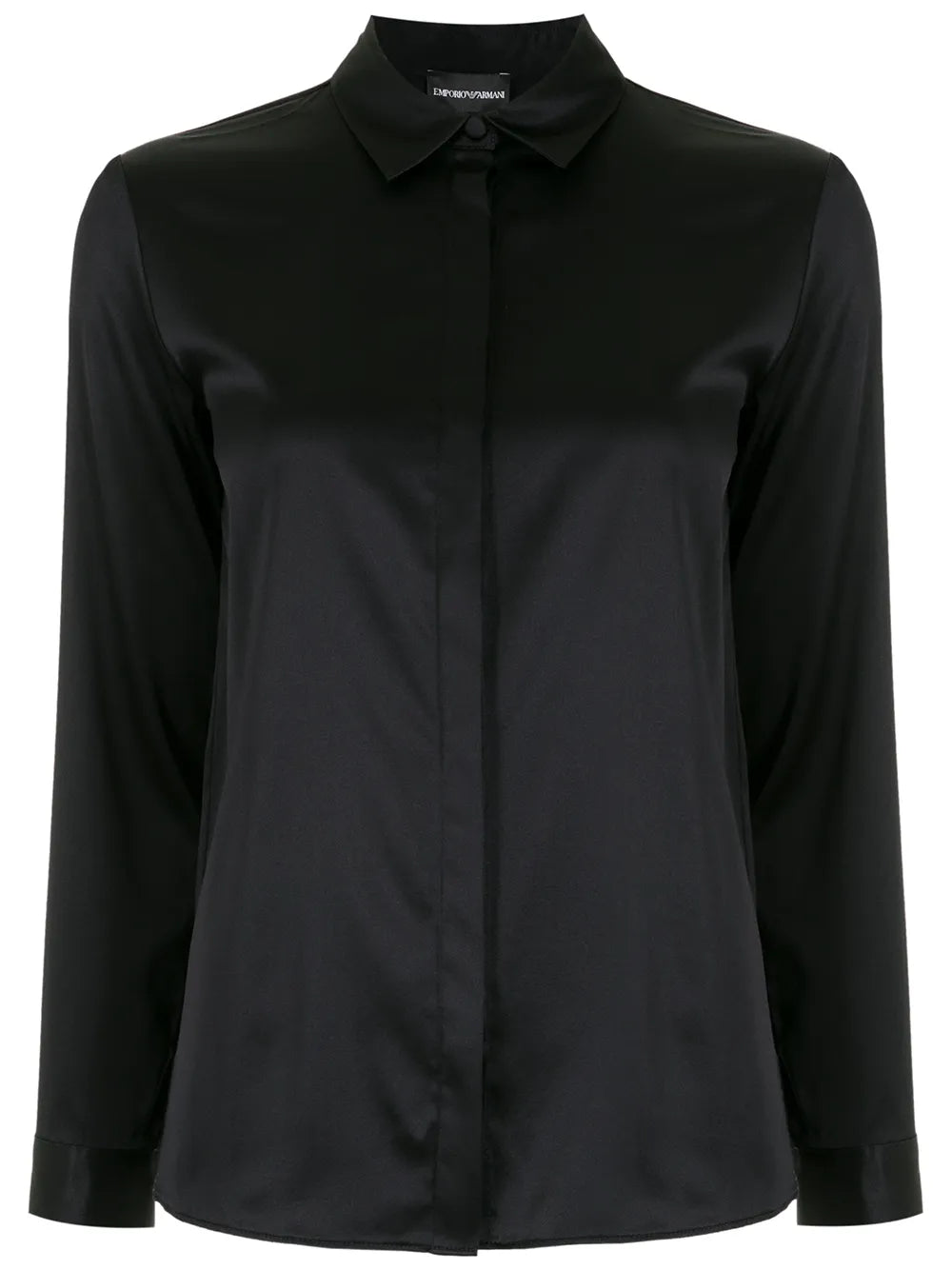 Long-Sleeve Silk Shirt