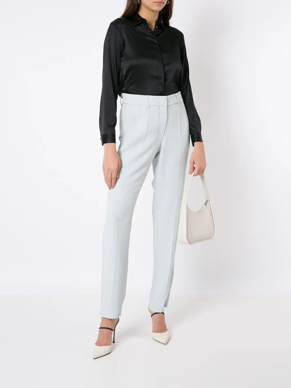Long-Sleeve Silk Shirt
