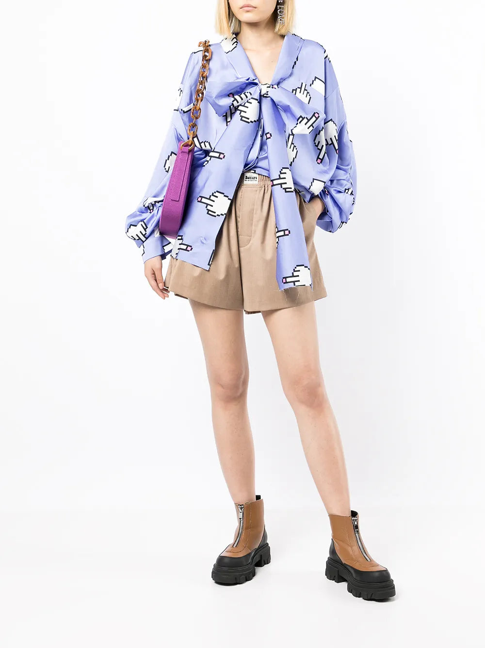 High-Waisted Boxer Shorts