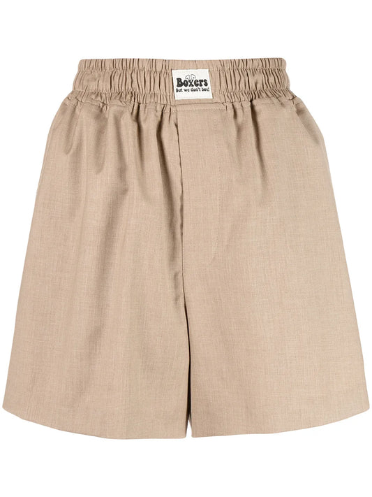 High-Waisted Boxer Shorts