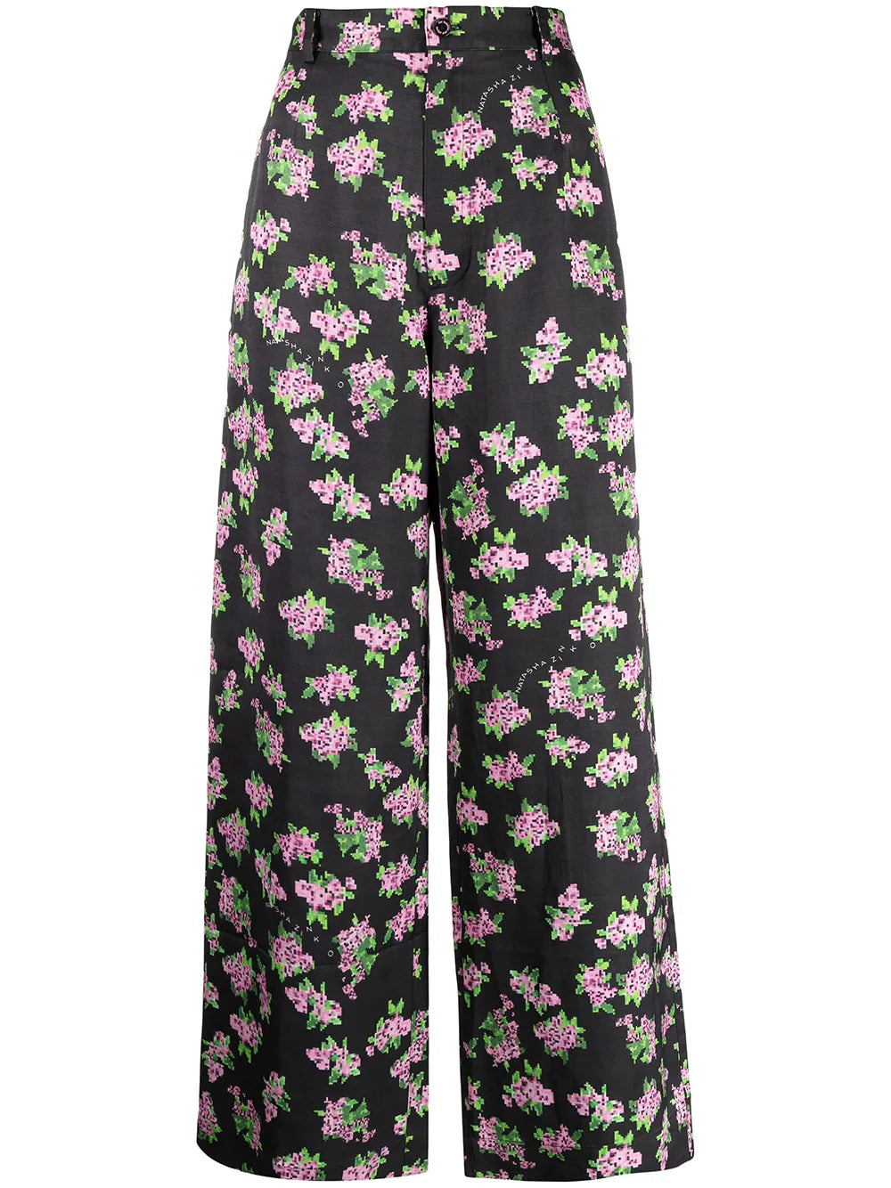 Floral-Print Cropped Trousers
