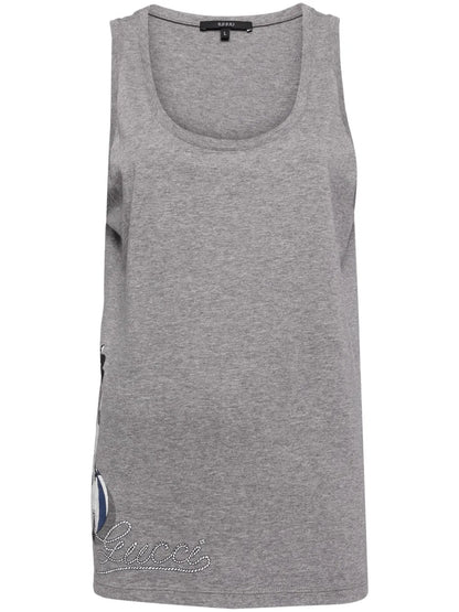 Graphic-Print Cotton Vest