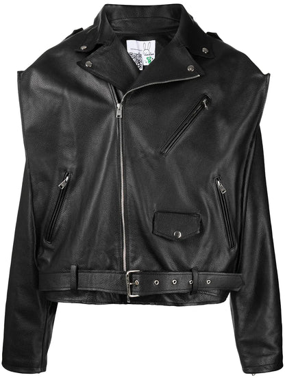 Box Leather Motorcycle Jacket