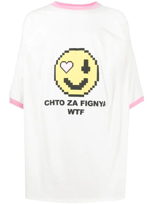 Smiley-Print T-Shirt