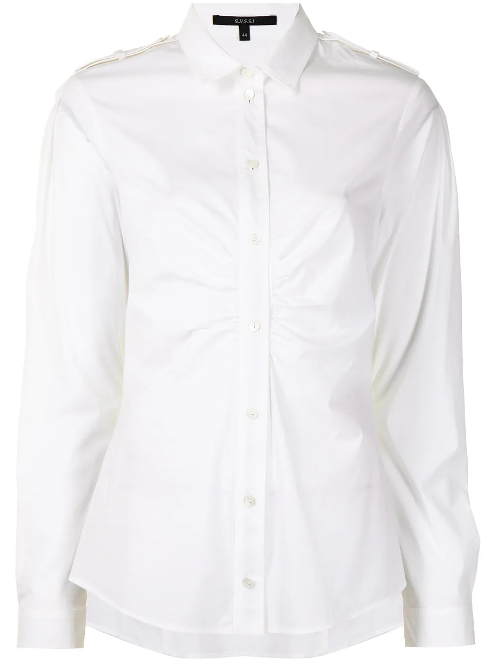 Ruched Cotton Shirt