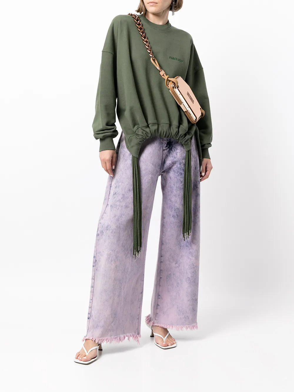 Multi-Cord Crew-Neck Sweatshirt
