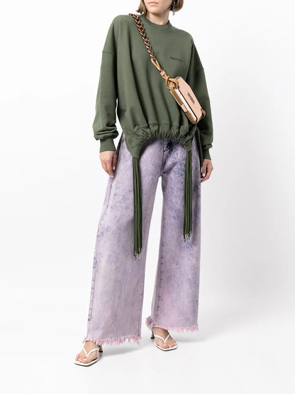Multi-Cord Crew-Neck Sweatshirt
