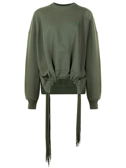 Multi-Cord Crew-Neck Sweatshirt