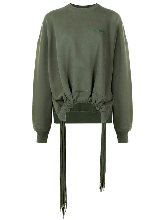 Multi-Cord Crew-Neck Sweatshirt