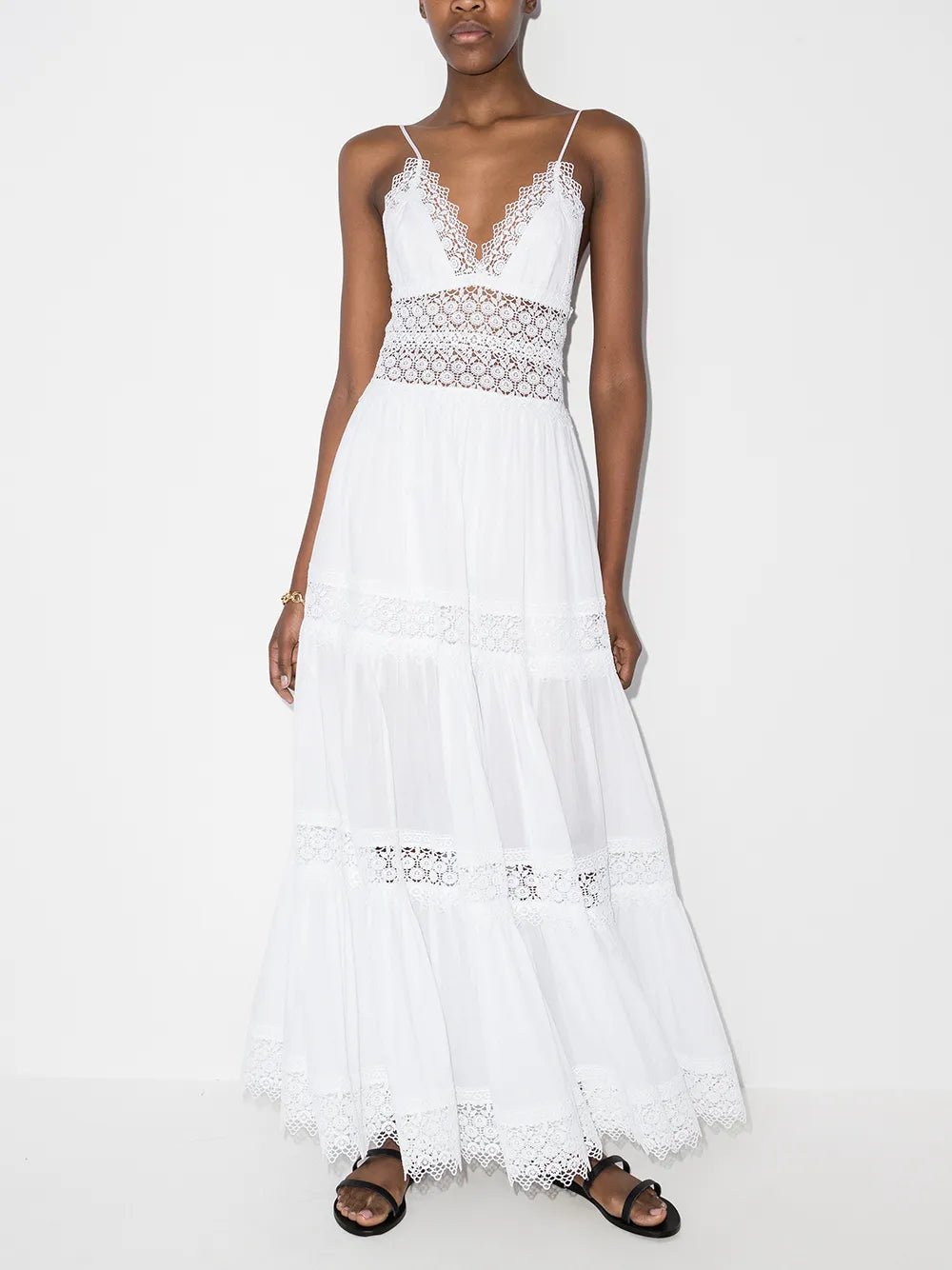 Cindy Guipure-Lace Maxi Dress