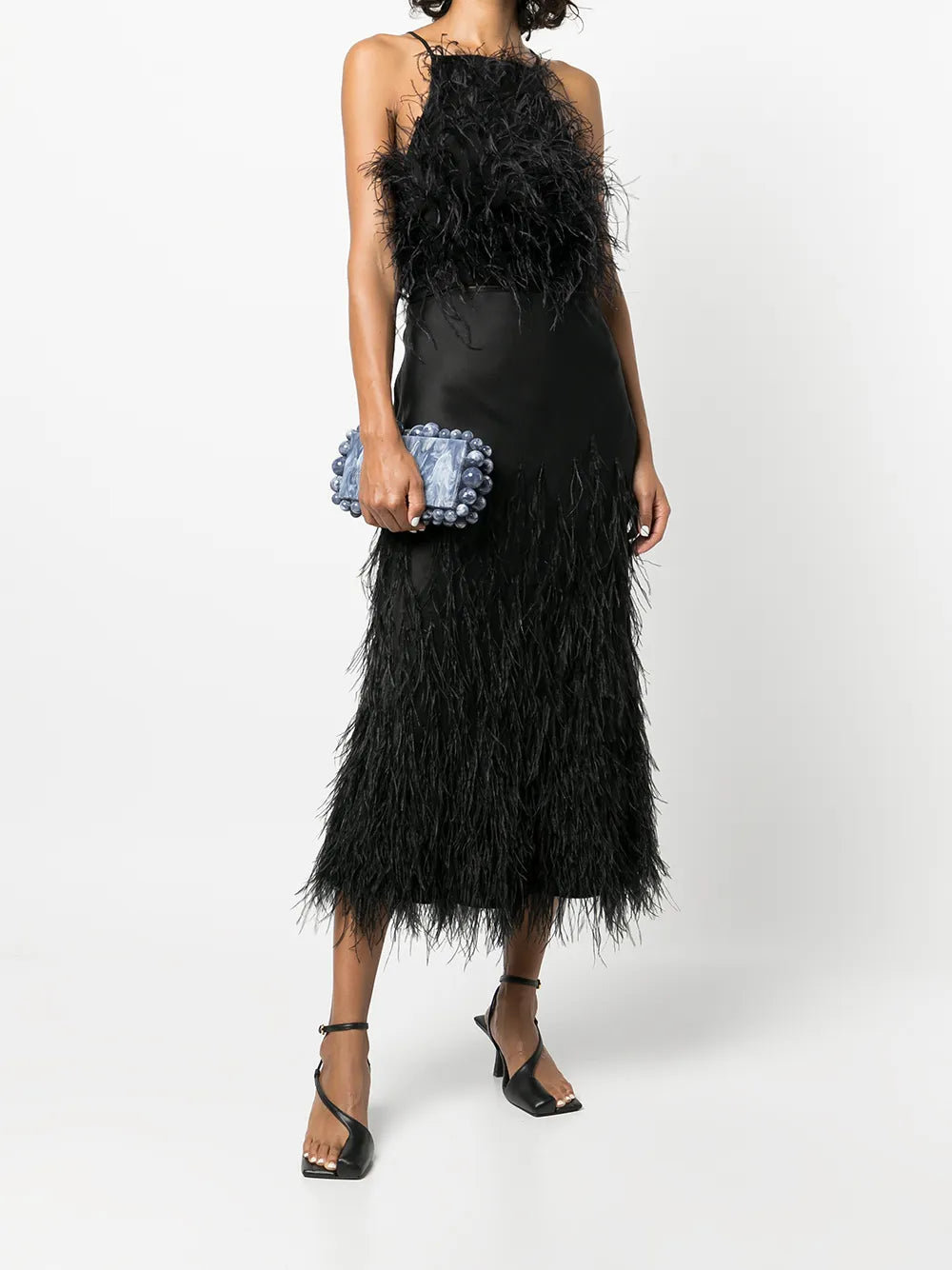 Joey Ostrich Feather Blouse