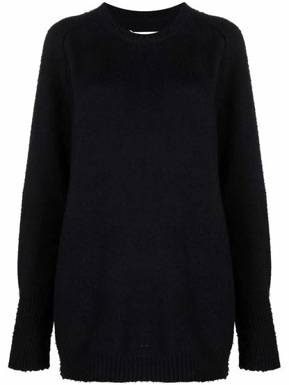 Brushed-Finish Crew Neck Jumper