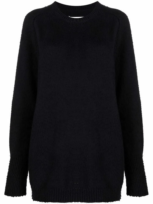 Brushed-Finish Crew Neck Jumper
