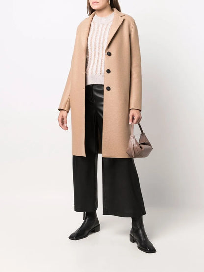 Single-Breasted Mid-Length Coat