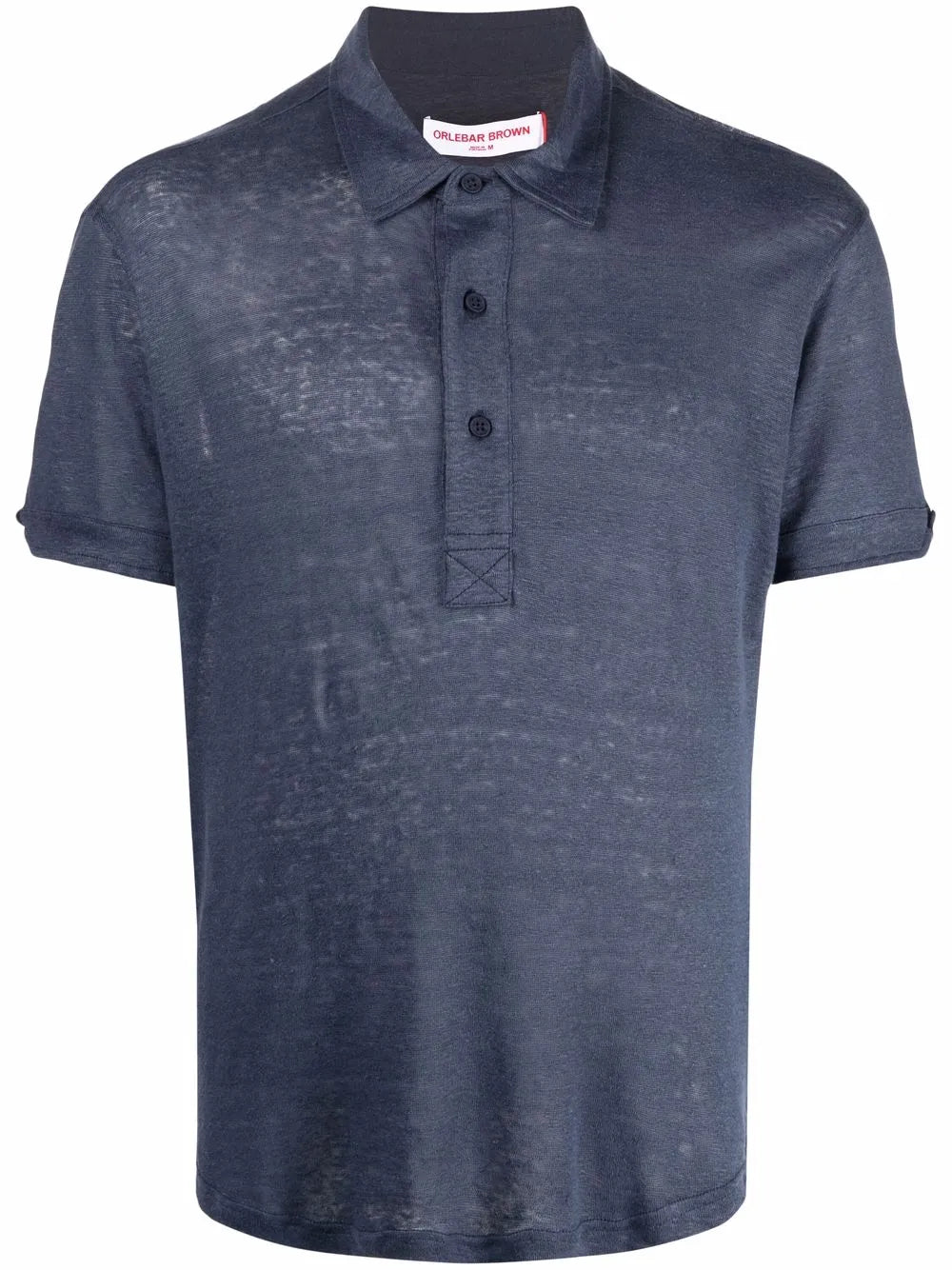 Short-Sleeved Linen Polo Shirt