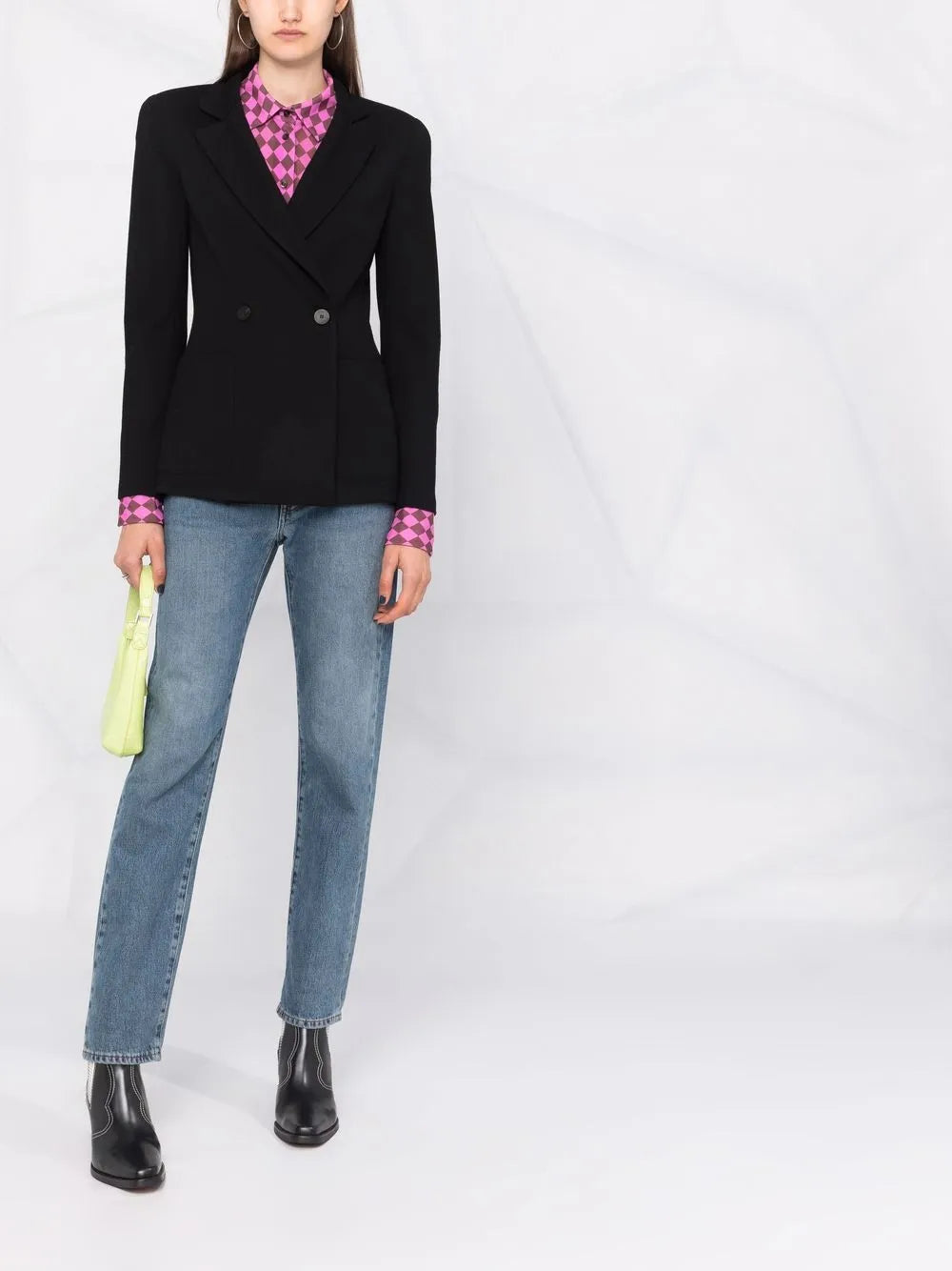 Double-Breasted Virgin Wool Blazer