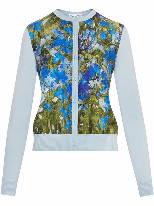 Watercolour-Print Cardigan