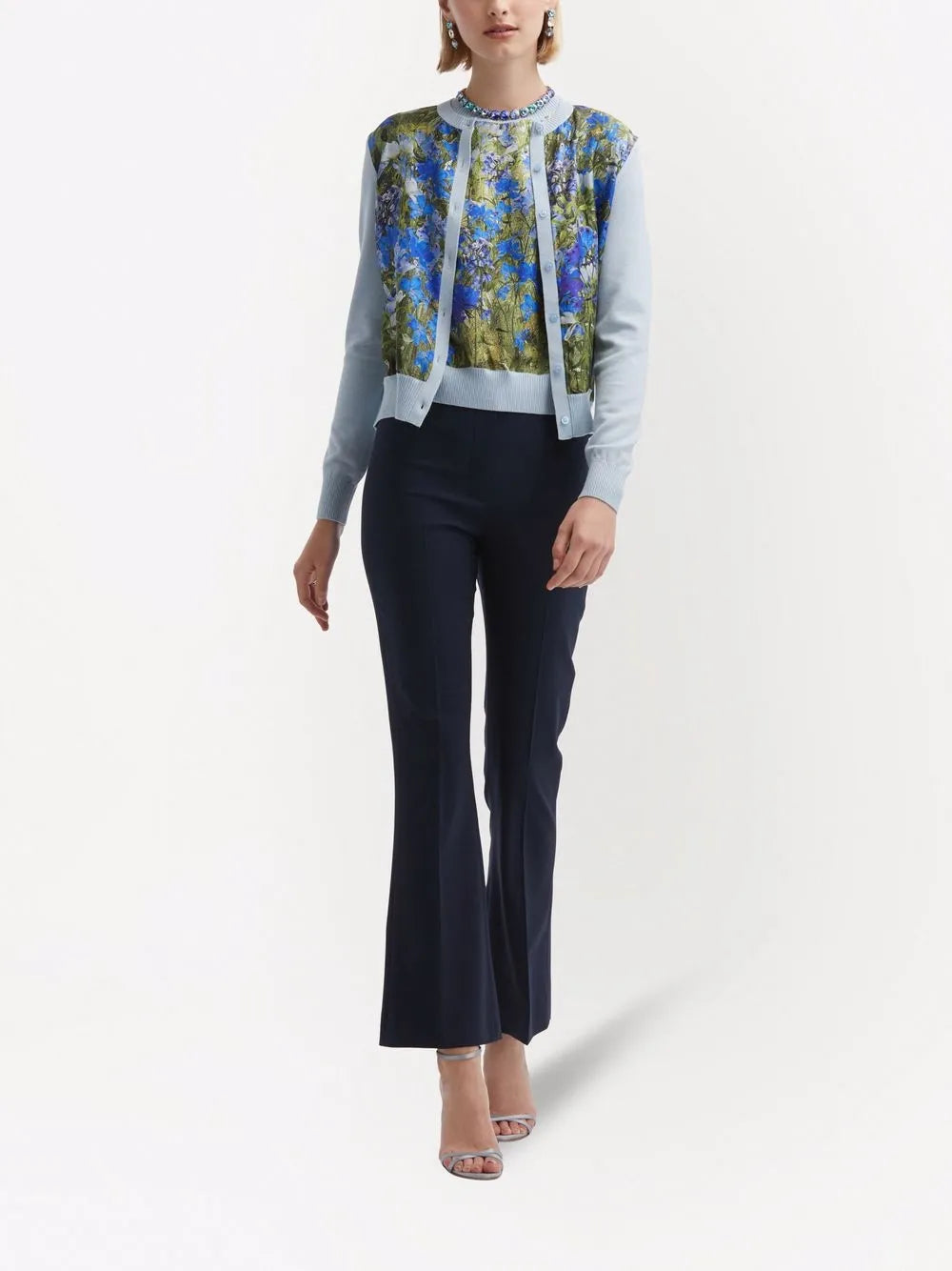 Watercolour-Print Cardigan