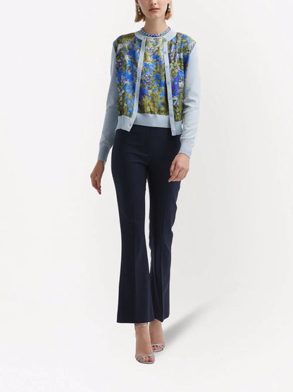 Watercolour-Print Cardigan
