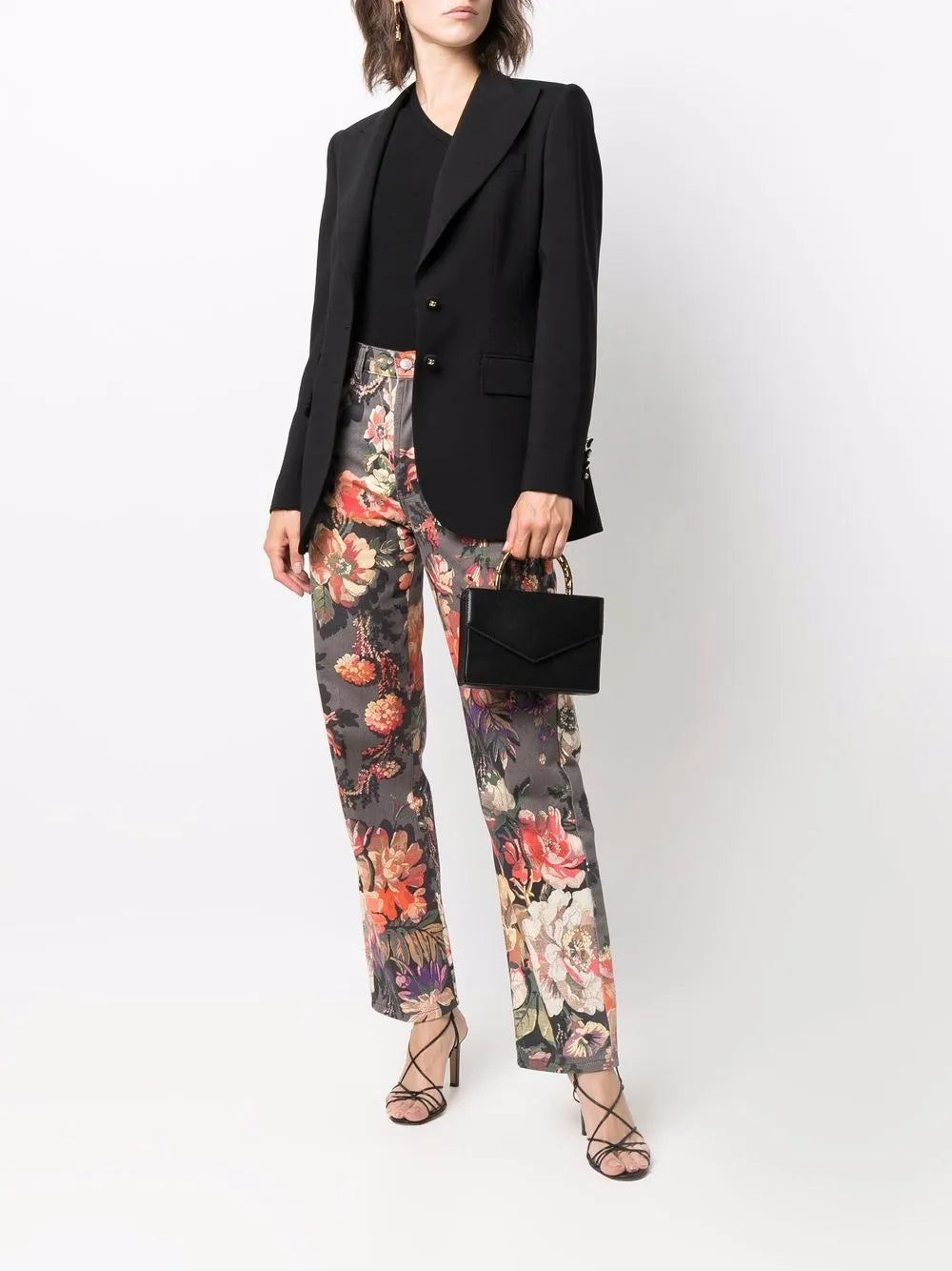 Single-Breasted Crepe Blazer