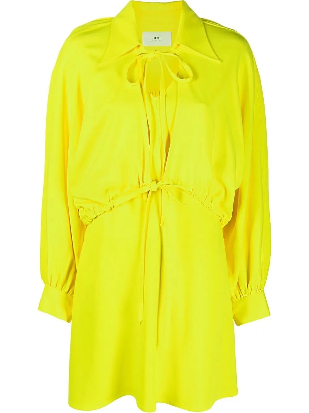 Tie-Fastening Mini Dress