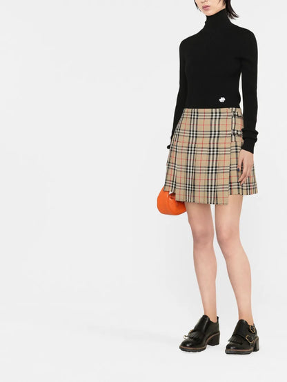 Ribbed-Knit Turtle-Neck Jumper