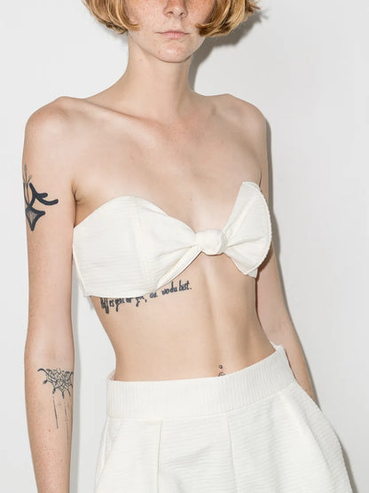 Montaigne Knot-Detail Brallete Top