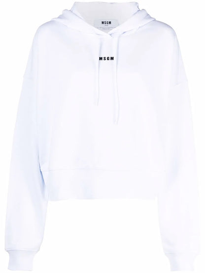 Cropped Logo Hoodie