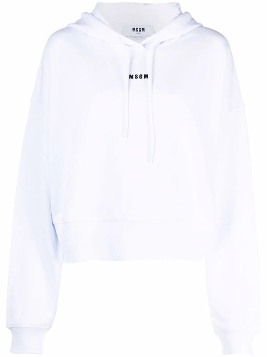 Cropped Logo Hoodie