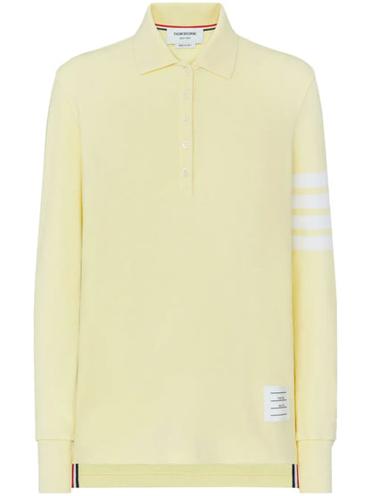 4-Bar Long-Sleeved Polo Top