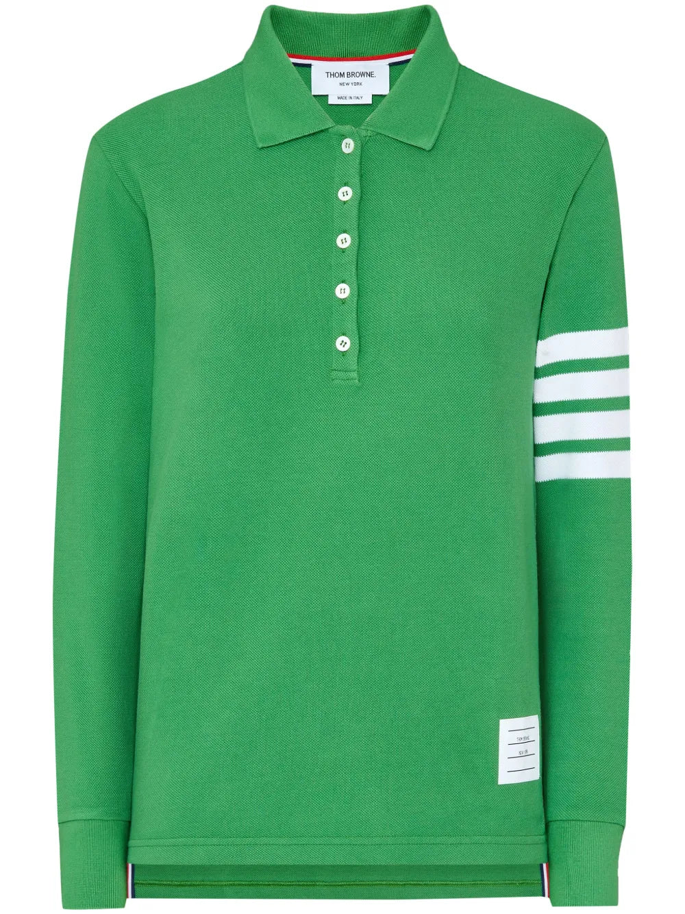 4-Bar Long-Sleeved Polo Top