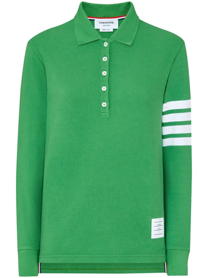 4-Bar Long-Sleeved Polo Top