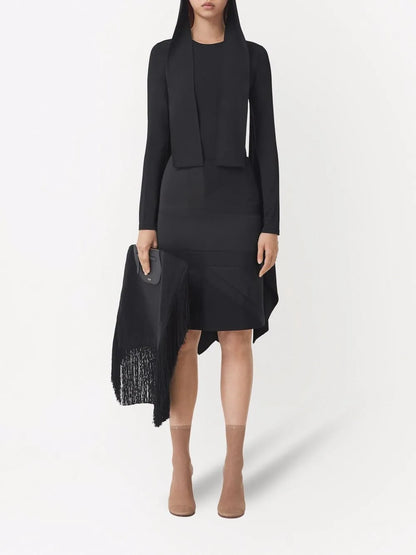 Flag Drape-Detail Skirt