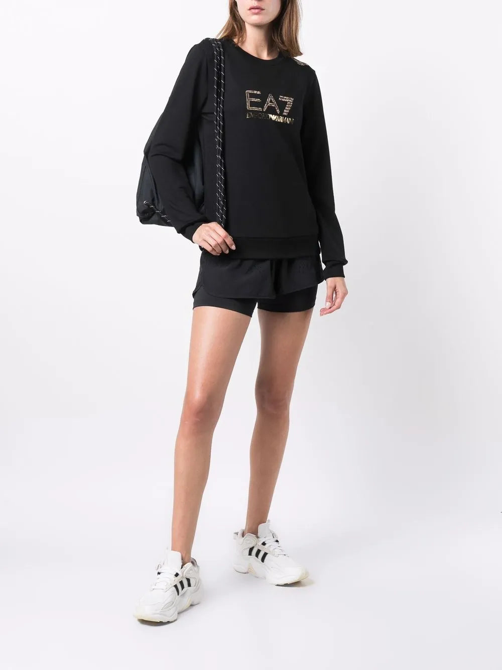 Stud-Detail Long-Sleeved T-Shirt