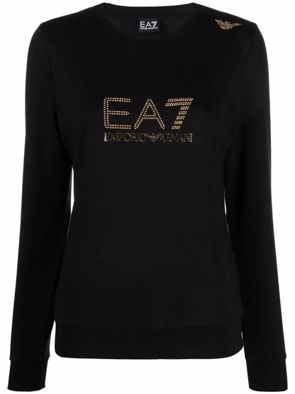 Stud-Detail Long-Sleeved T-Shirt