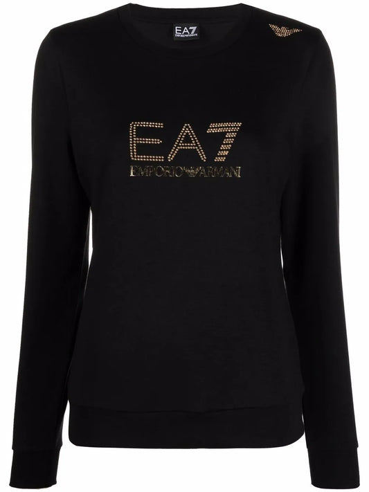 Stud-Detail Long-Sleeved T-Shirt